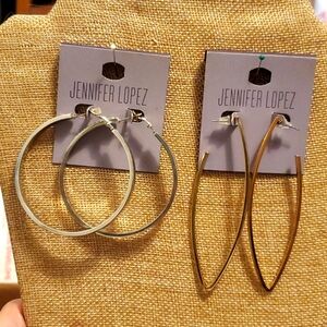 Jennifer Lopez earrings (2 pair)